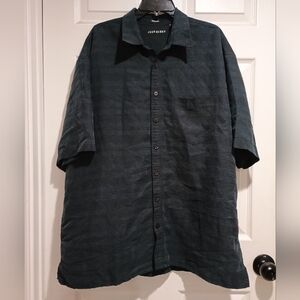 John Henry Men's Black Button Shirt Size 2XLT